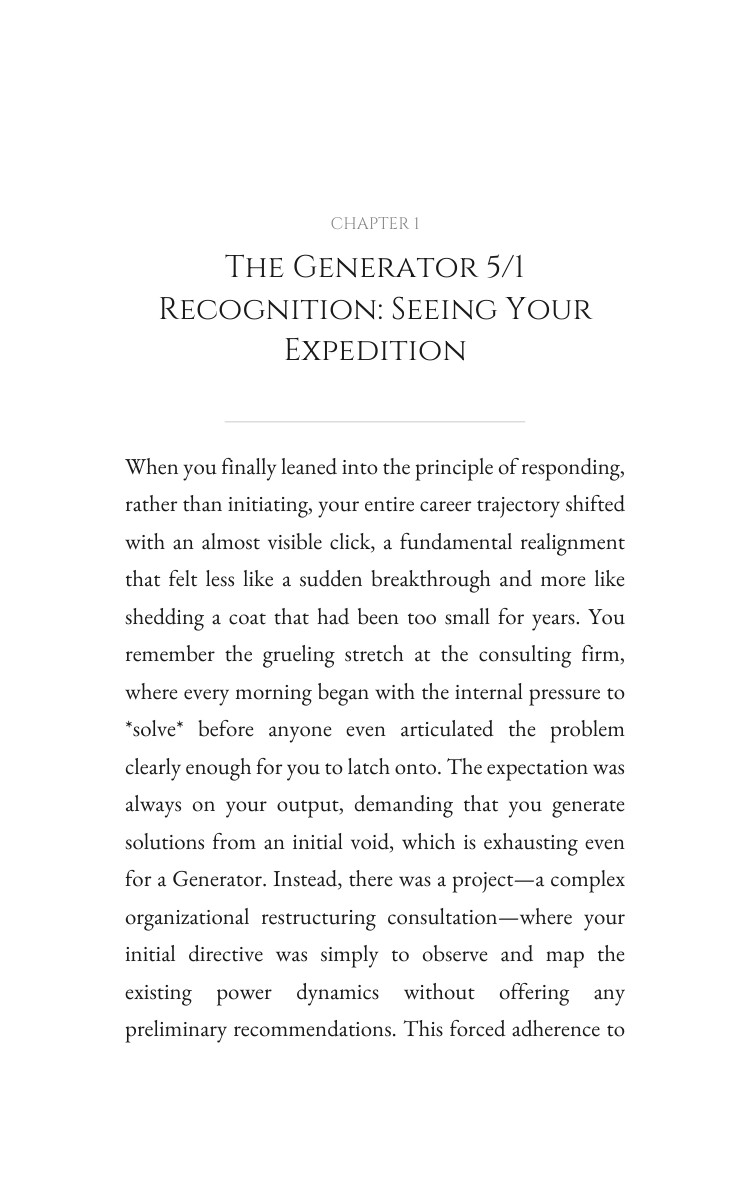 Generator 5/1 Career Integration: Align Your Vitality interior preview