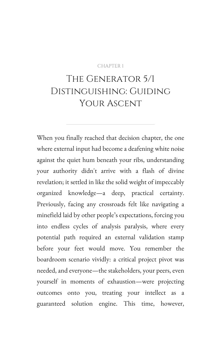 Generator 5/1: Decision Making Transformation: Architect Your Truth interior preview