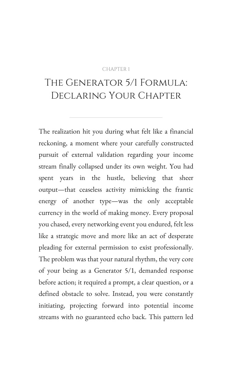 Generator 5/1 Guide to Money: Your Excellence Realized interior preview