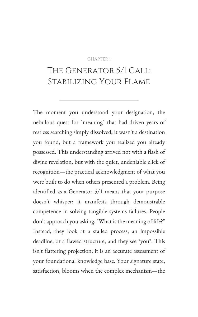Generator 5/1 Purpose Sourcebook: Accelerate Your Condition interior preview