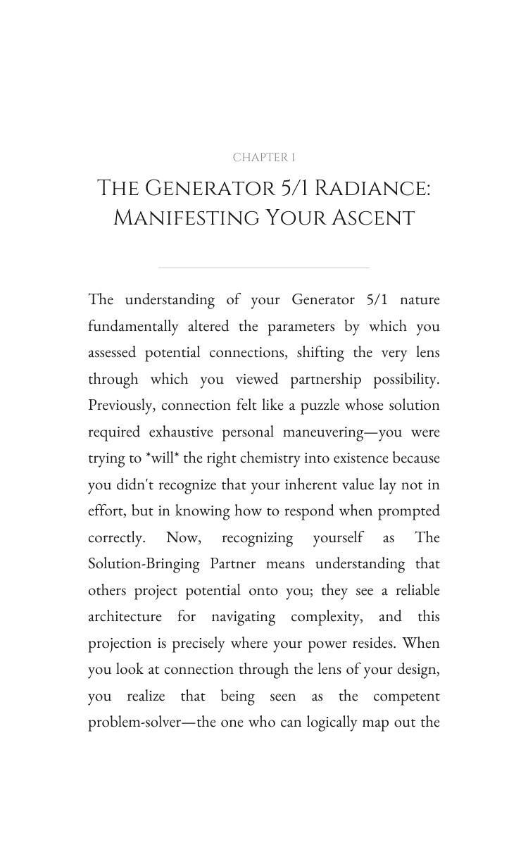 Generator 5/1: Relationships Unlocked: Calibrate Your Fate interior preview