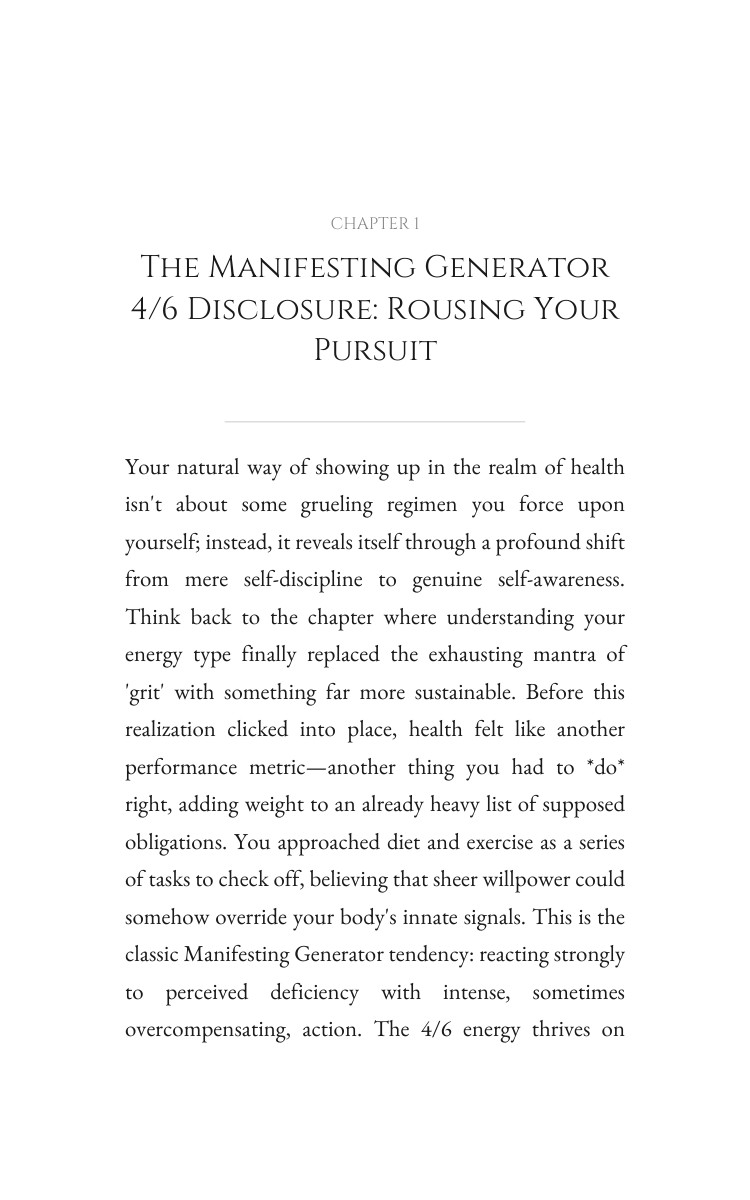 Health Experience: Manifesting Generator 4/6: Your Method Decoded interior preview