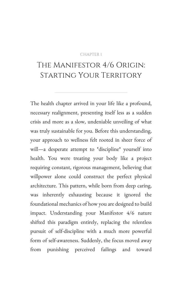 Health Method for Manifestor 4/6: Your Excellence Elevated interior preview