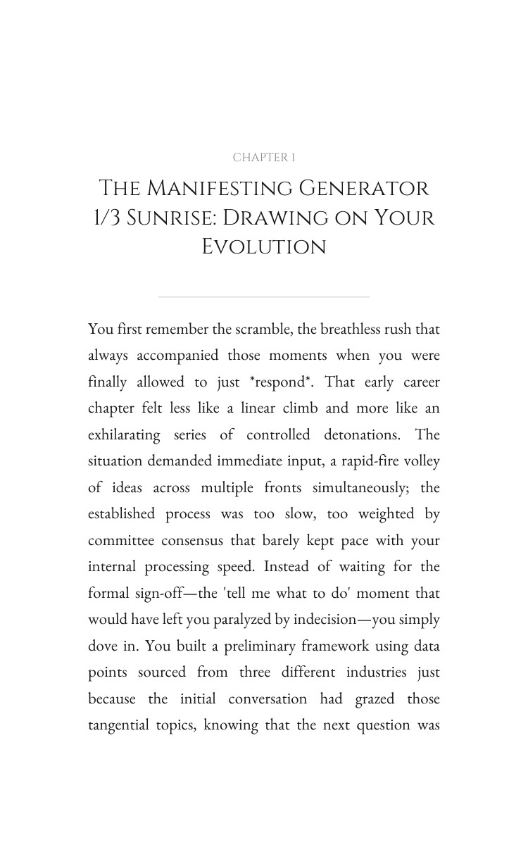 Manifesting Generator 1/3 Career Breakthrough: Your Path Evolved interior preview