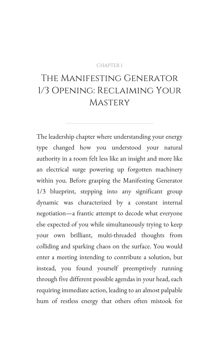 Manifesting Generator 1/3 Leadership Compendium: Prioritize Your Calling interior preview