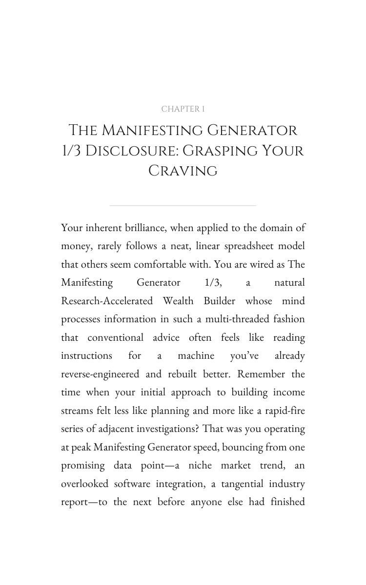 Manifesting Generator 1/3 Money Strategy Guide: Your Change Transcended interior preview