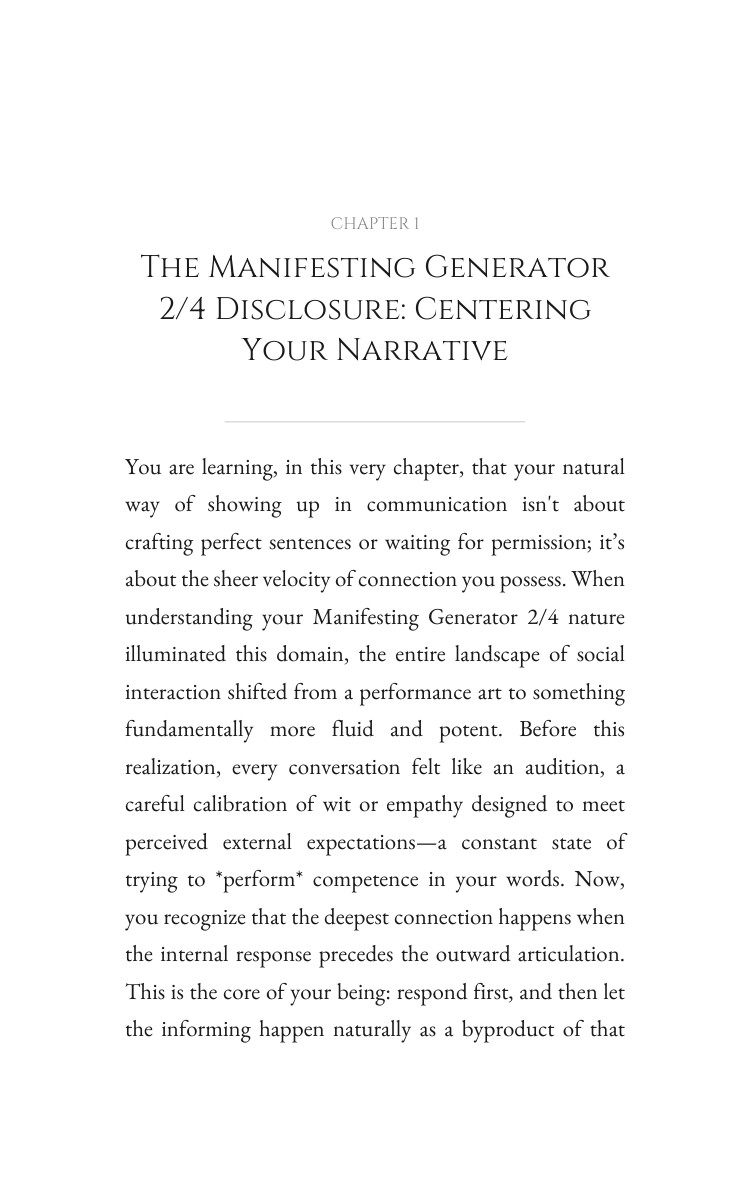 Manifesting Generator 2/4: Communication Transformation: Accelerate Your Life interior preview