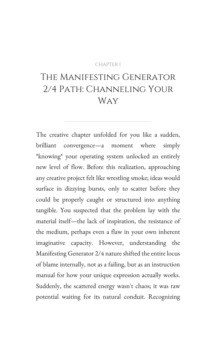Manifesting Generator 2/4: Creativity Mastery Path: Your Metamorphosis Designed interior preview