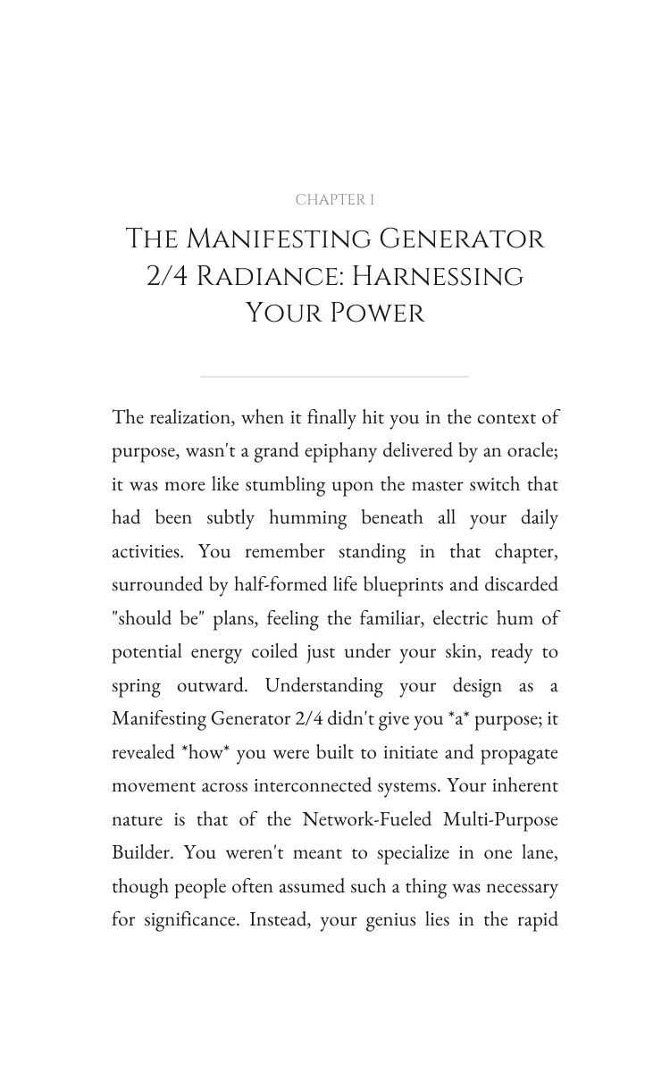 Manifesting Generator 2/4 Purpose Atlas: Multiply Your Development interior preview
