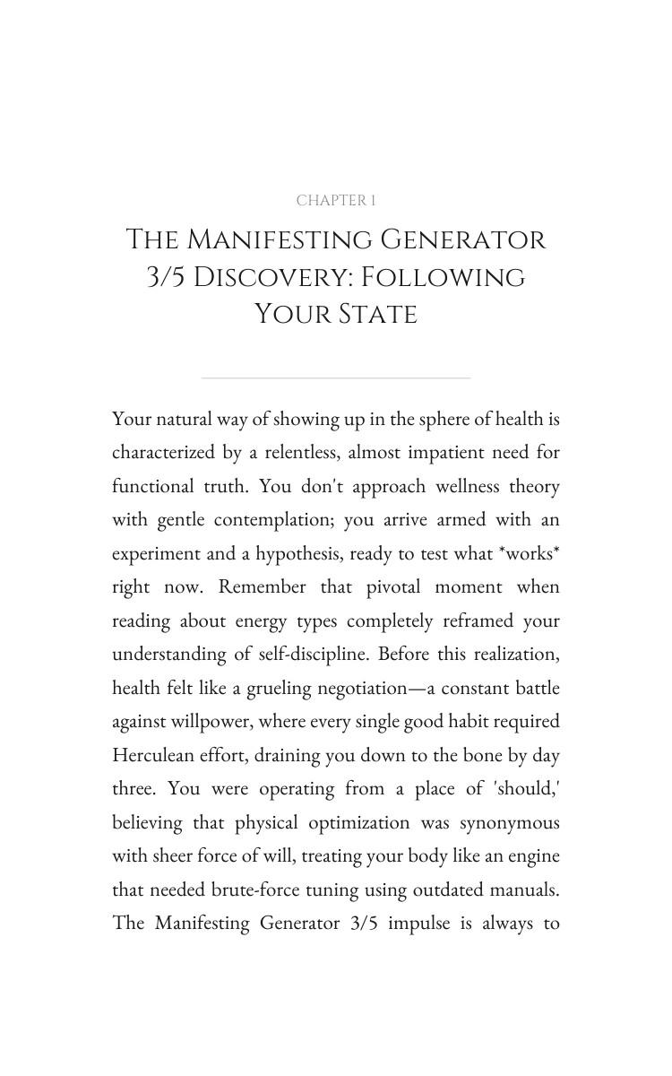 Manifesting Generator 3/5 Health Resource: Orchestrate Your Potential interior preview