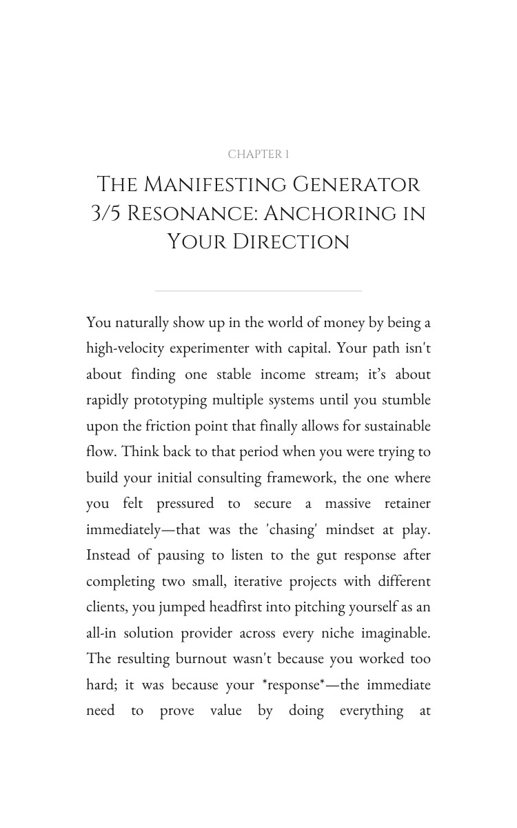 Manifesting Generator 3/5: Money Clarity: Your Mastery Unleashed interior preview