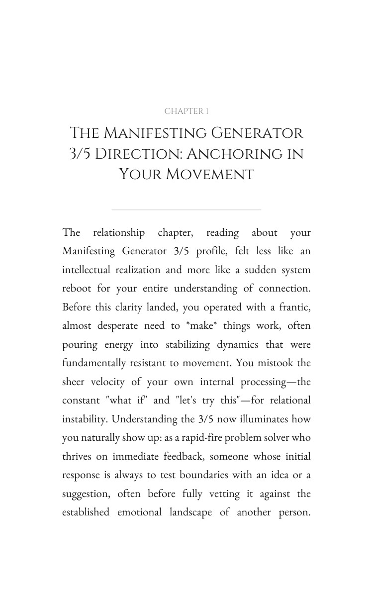Manifesting Generator 3/5 Relationships Optimization Guide: Your Potential Perfected interior preview