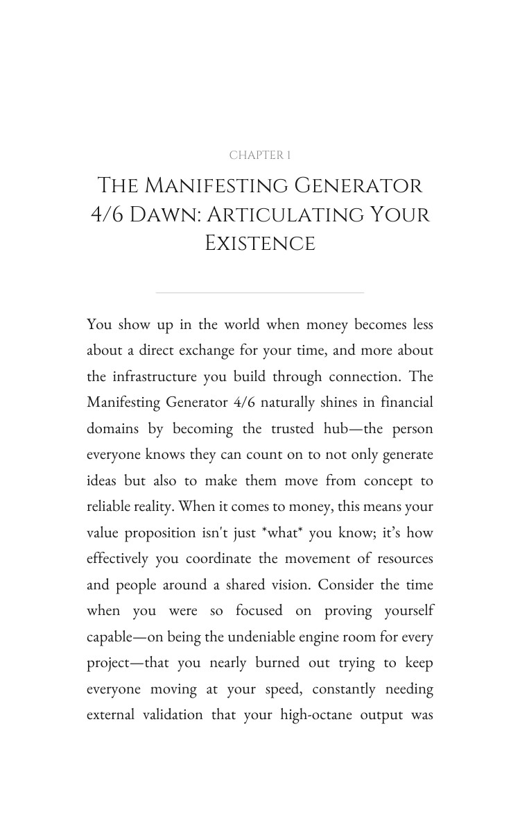 Manifesting Generator 4/6 Money Companion Guide: Your Transformation Unleashed interior preview