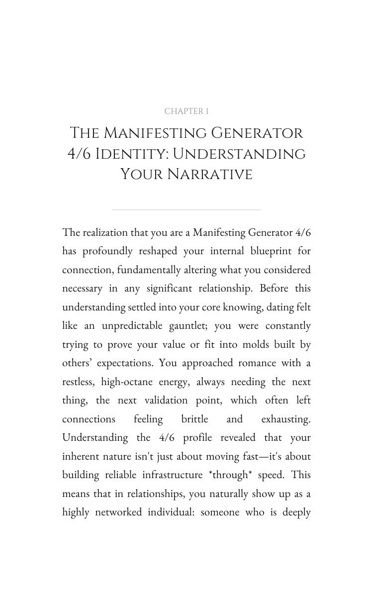 Manifesting Generator 4/6 Relationships Manual: Your Power Catalyzed interior preview