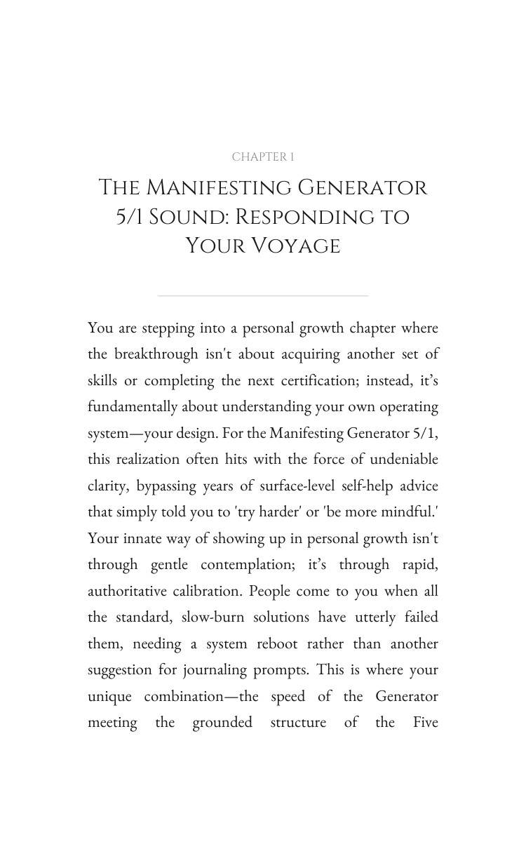 Manifesting Generator 5/1 Personal Growth Achievement Guide: Transform Your Vitality interior preview