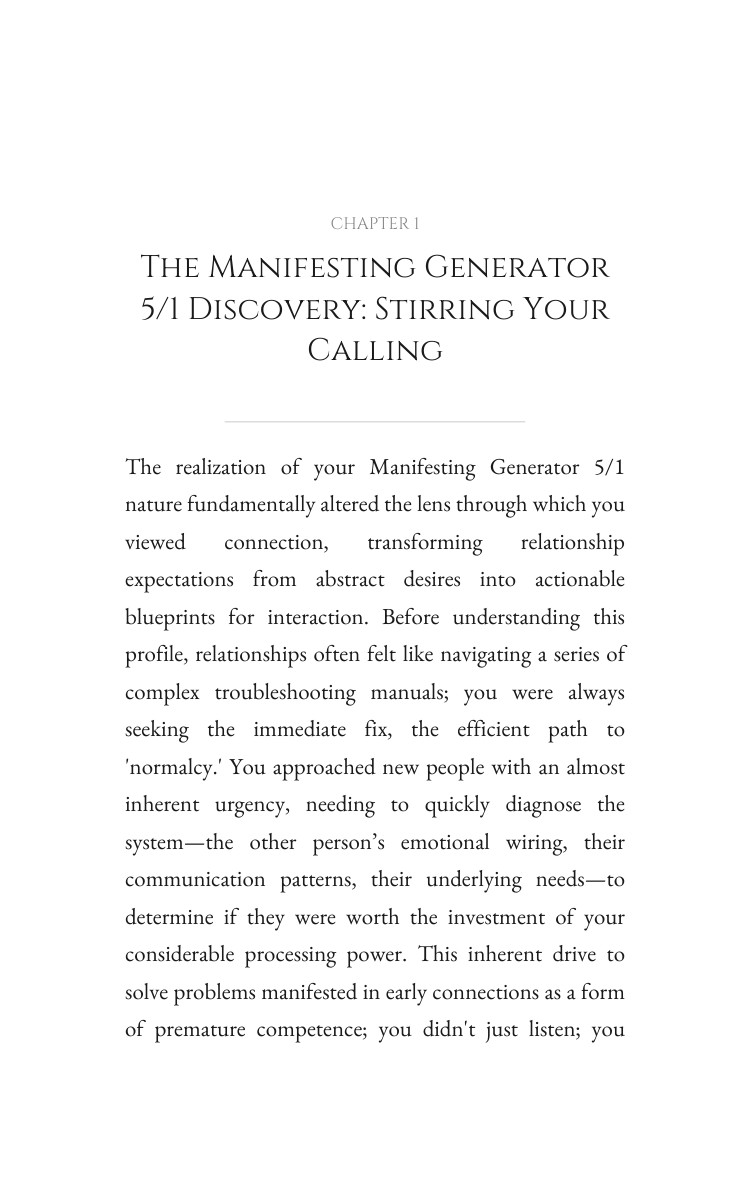 Manifesting Generator 5/1 Relationships System: Systematize Your Design interior preview