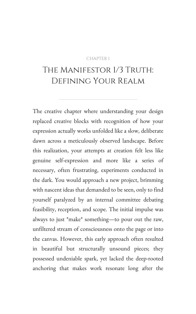 Manifestor 1/3 Creativity Breakthrough: Own Your Mastery interior preview