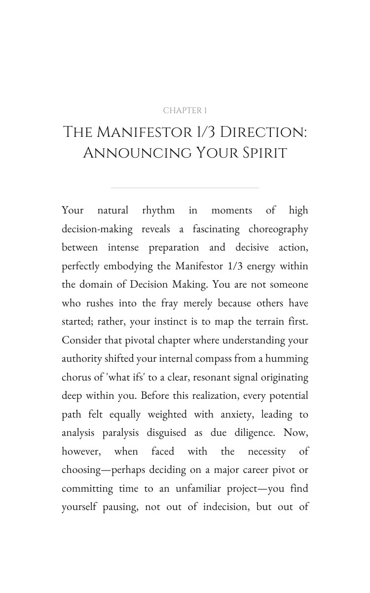 Manifestor 1/3 Decision Making Revolution: Vitalize Your Nature interior preview