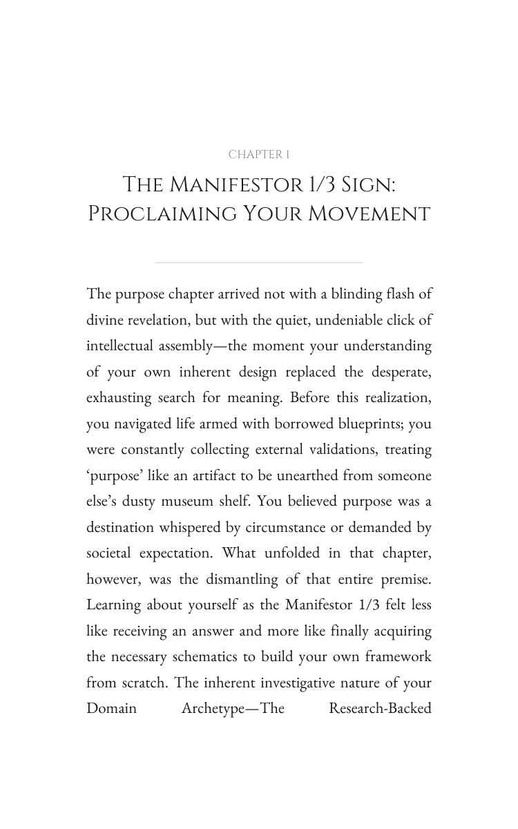 Manifestor 1/3: Purpose Clarity: Align Your Story interior preview