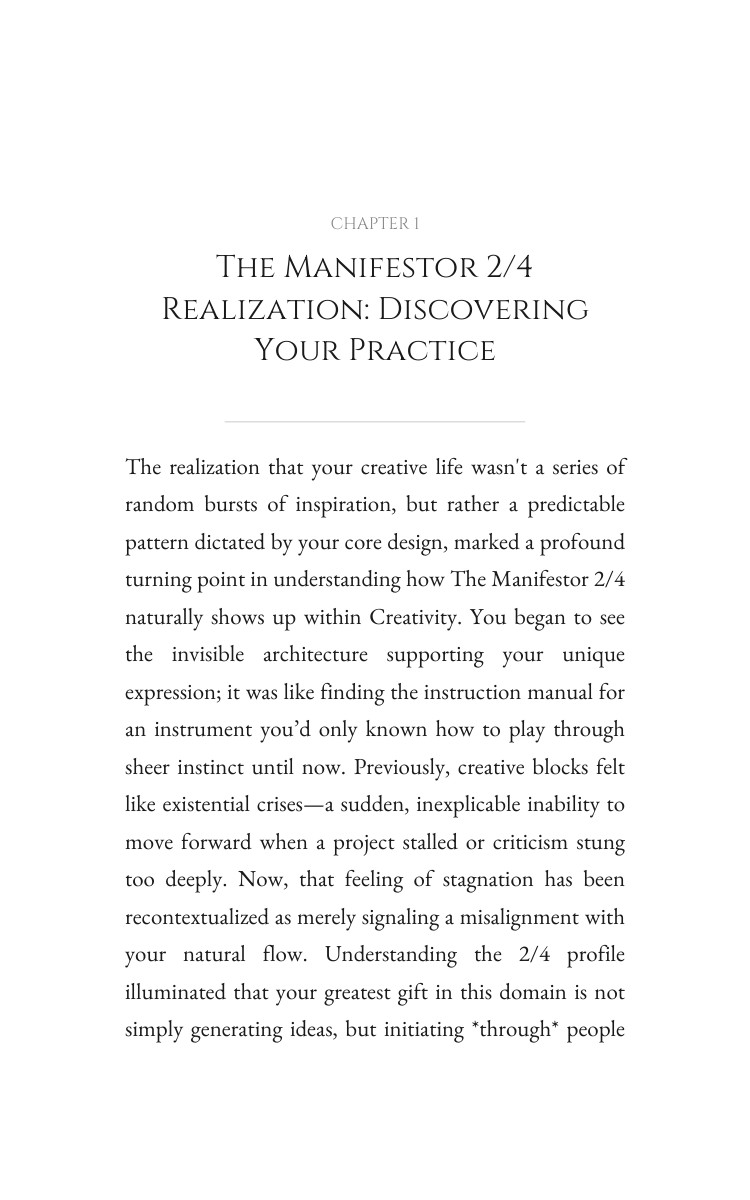 Manifestor 2/4 Creativity: Your Success Map: Deepen Your Hunt interior preview