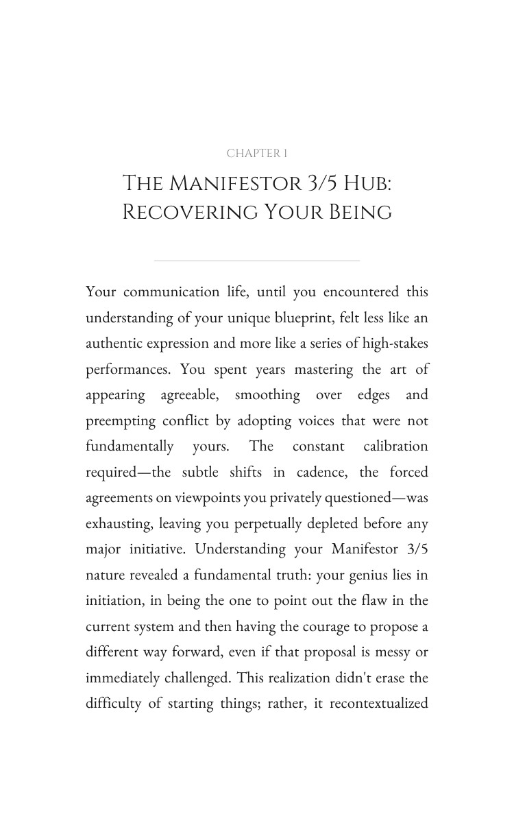 Manifestor 3/5 Communication: Your Success Map: Your Force Path interior preview