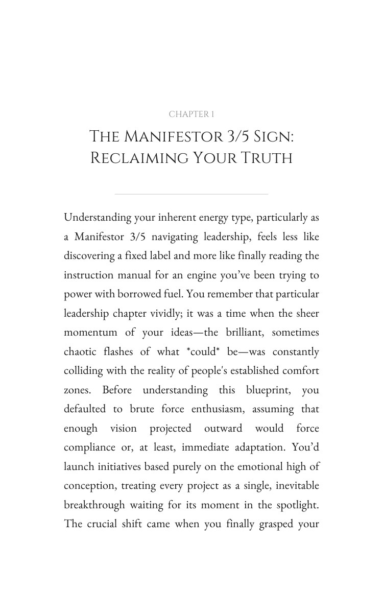 Manifestor 3/5 Leadership Breakthrough Guide: Your Approach Sharpened interior preview
