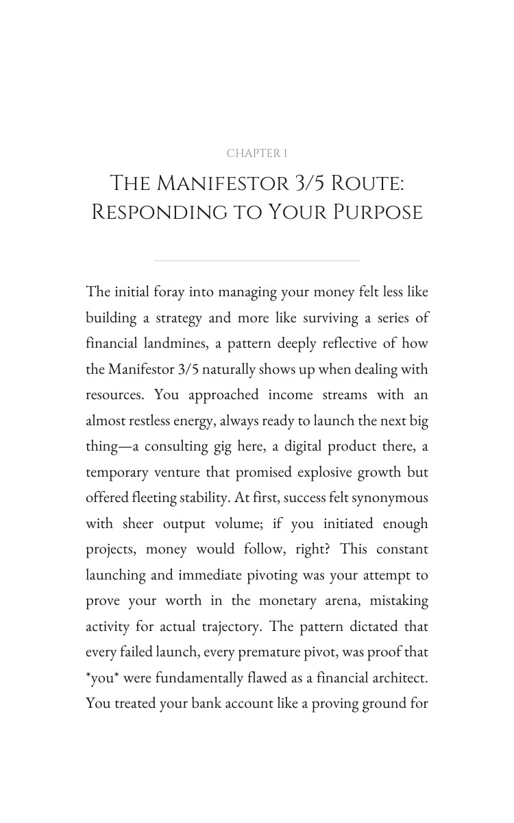 Manifestor 3/5 Money Reference: Multiply Your Yearning interior preview