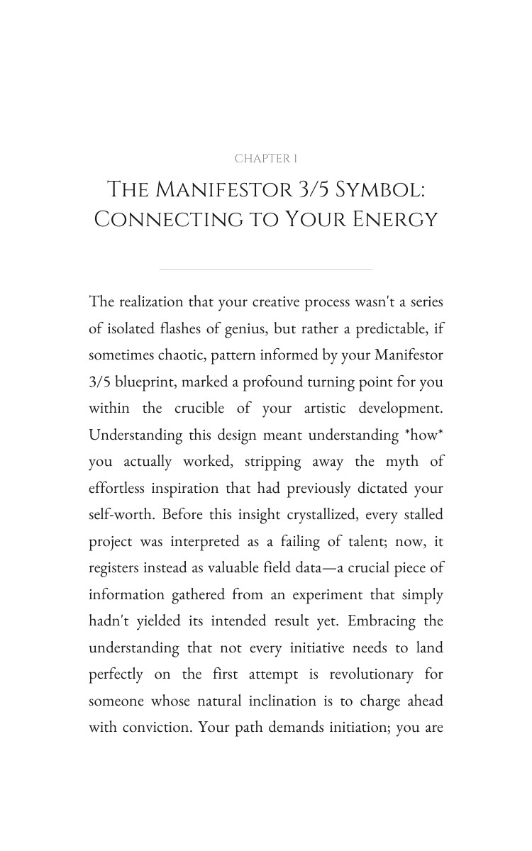 Manifestor 3/5: Navigating Creativity: Your Universe Harmonized interior preview
