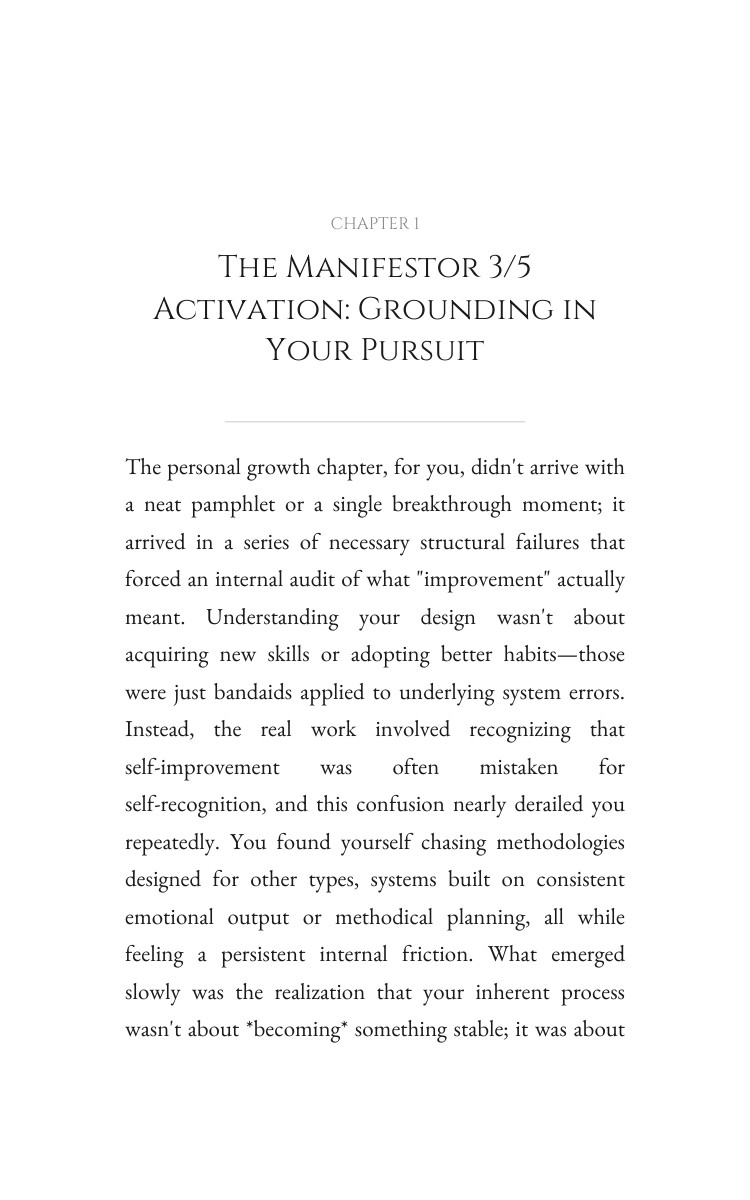 Manifestor 3/5 Personal Growth Playbook: Refine Your Process interior preview