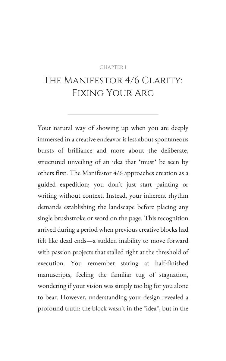 Manifestor 4/6 Creativity Sourcebook: Engineer Your Energy interior preview