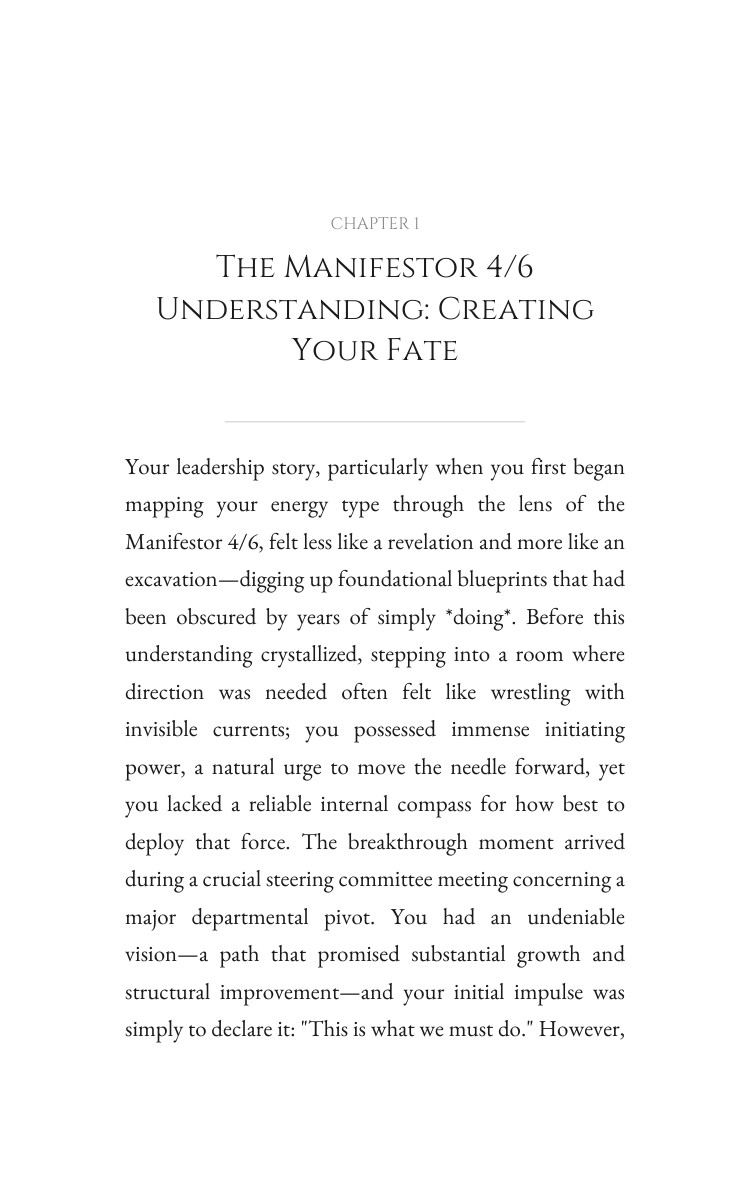 Manifestor 4/6 Leadership System: Sharpen Your Method interior preview