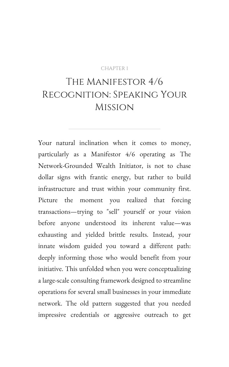 Manifestor 4/6: Money Mastery Path: Your Ascent Illuminated interior preview