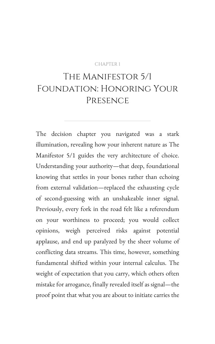 Manifestor 5/1 Decision Making Primer: Channel Your State interior preview