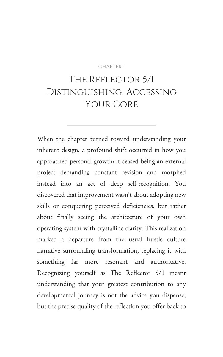 Personal Growth Strategy: Reflector 5/1: Deepen Your Capacity interior preview