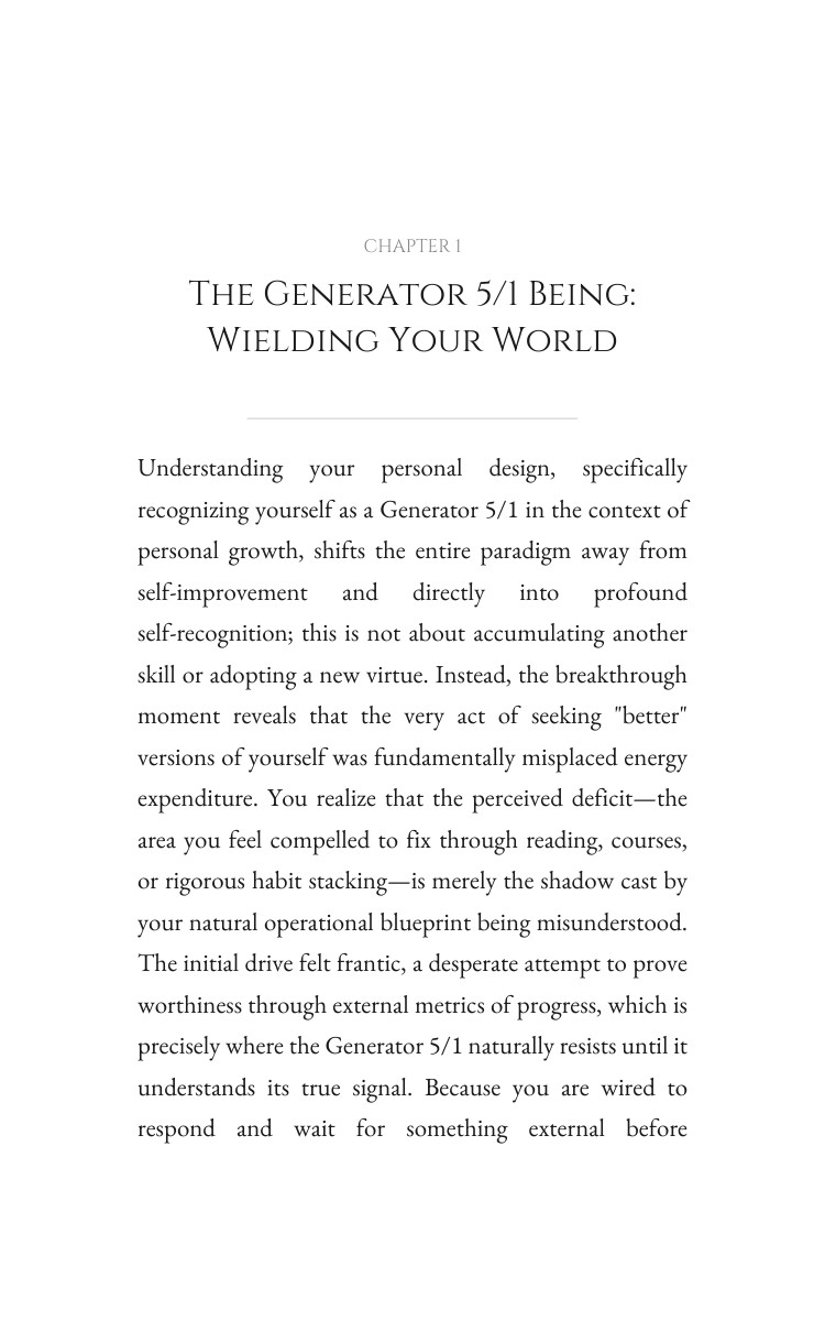 Personal Growth System for Generator 5/1: Focus Your Page interior preview