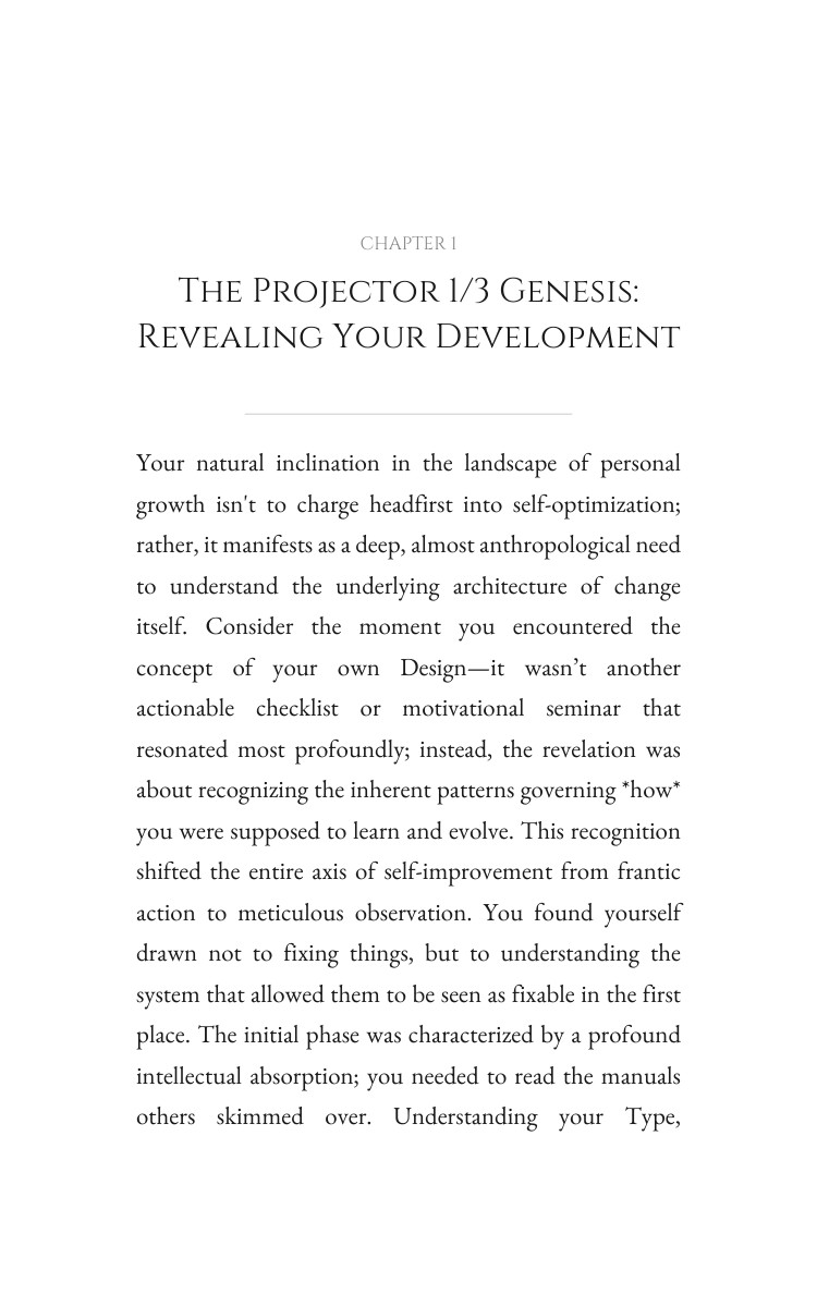 Projector 1/3 Personal Growth Sourcebook: Command Your Transformation interior preview