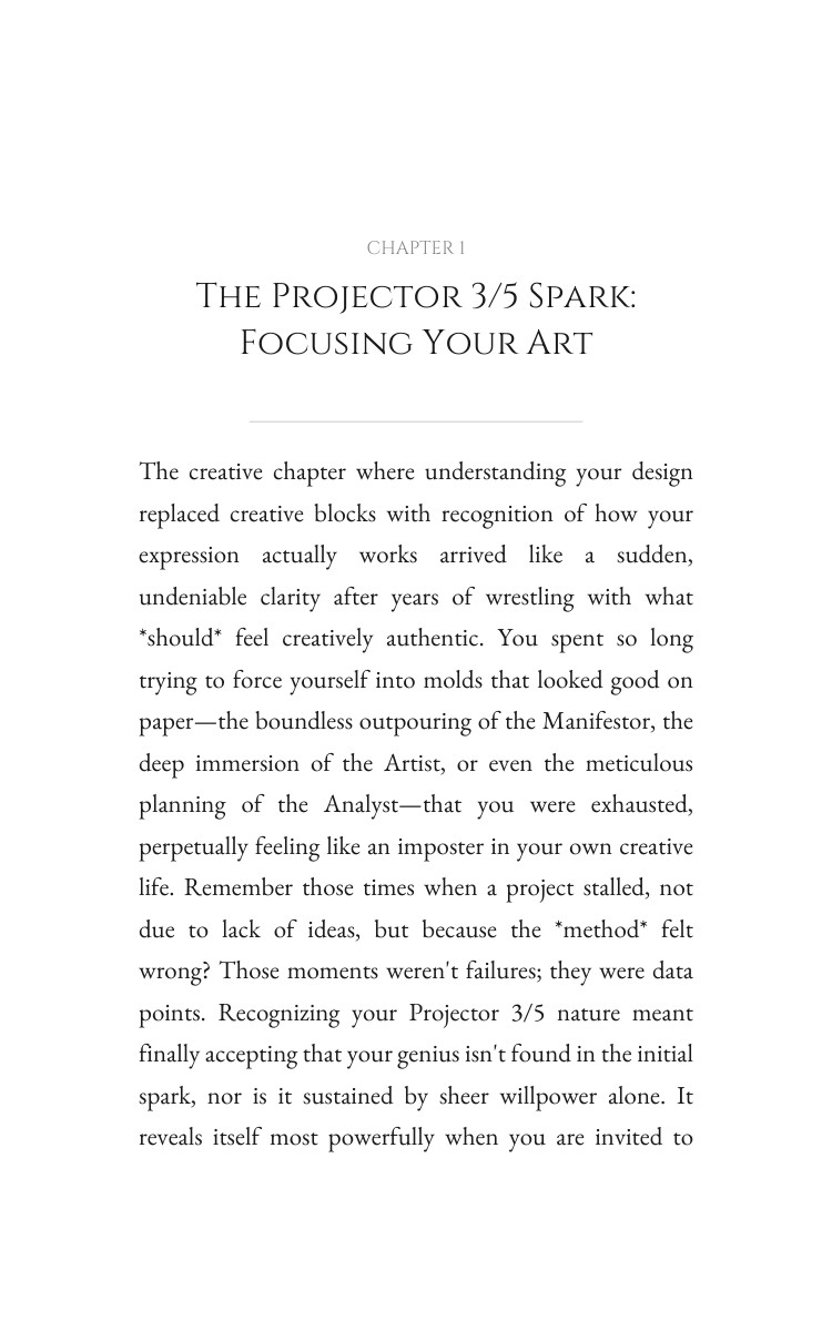 Projector 3/5 Creativity Wisdom: Your Evolution Concentrated interior preview