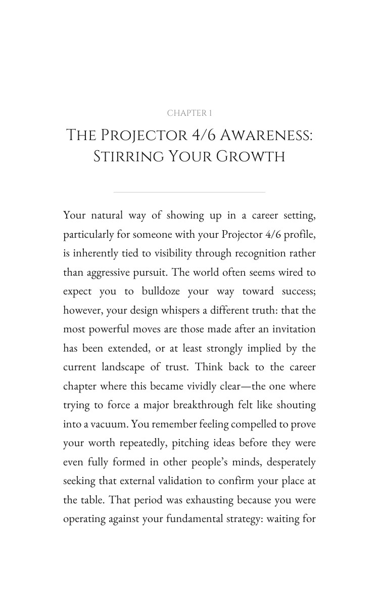 Projector 4/6 Career Wisdom: Sharpen Your Ability interior preview