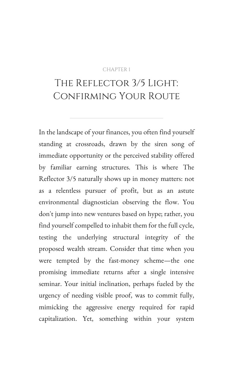 Reflector 3/5 Money Manual: Your Blueprint Advantage interior preview