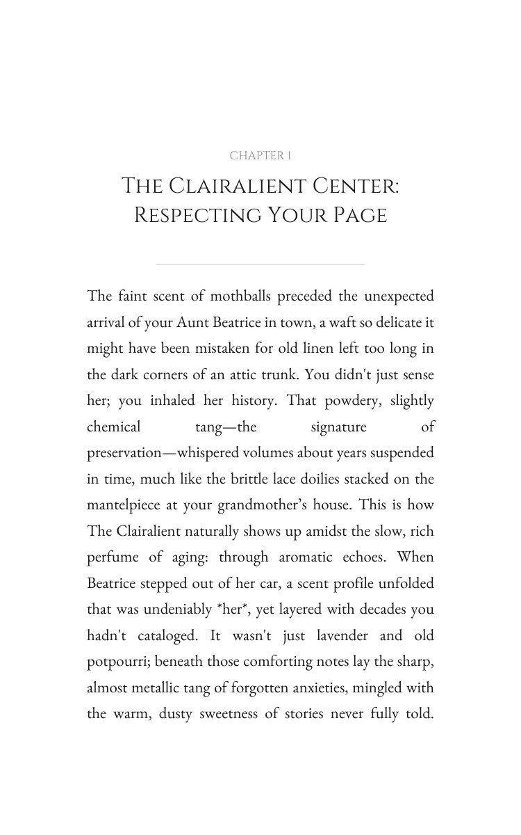 Aging Experience: Clairalient: Your Chapter Focused interior preview