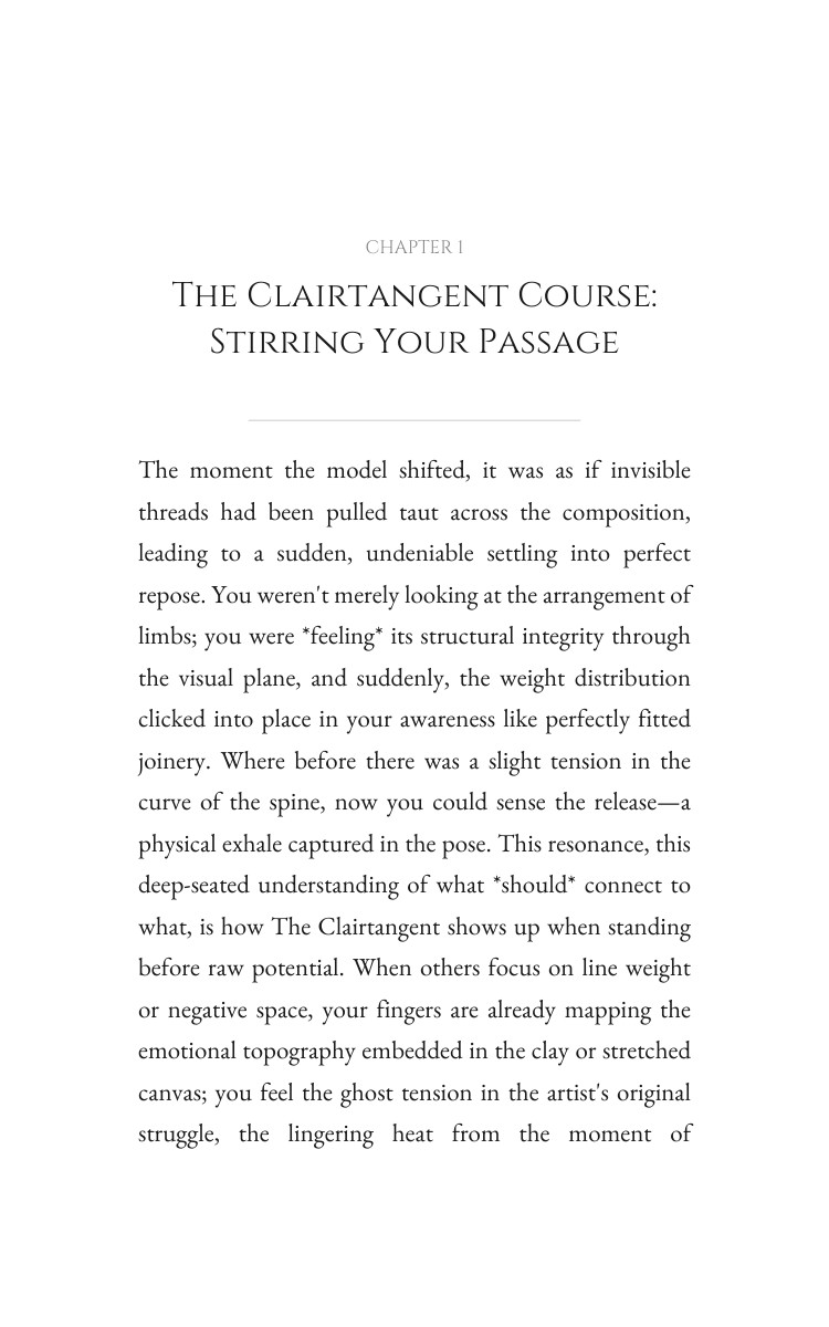 Artistic Roadmap: Clairtangent: Harness Your Process interior preview