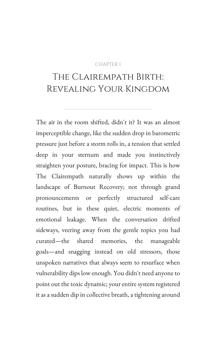 Burnout Recovery Handbook: Clairempath: Your Fire Blueprint interior preview