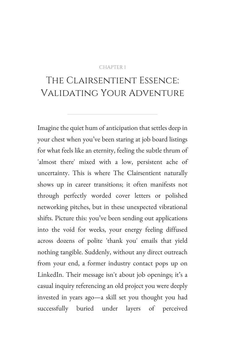 Career Transitions Experience: Clairsentient: Your Calling Materialized interior preview