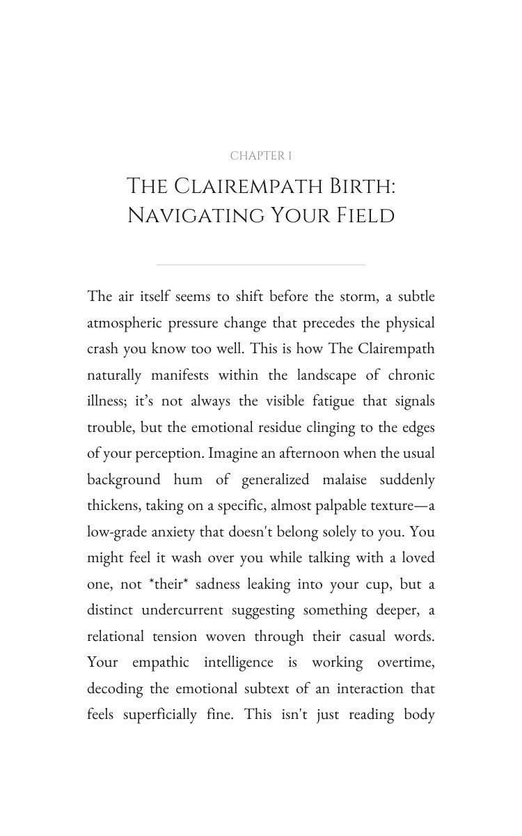 Chronic Illness Manual for Clairempath: Leverage Your Talent interior preview
