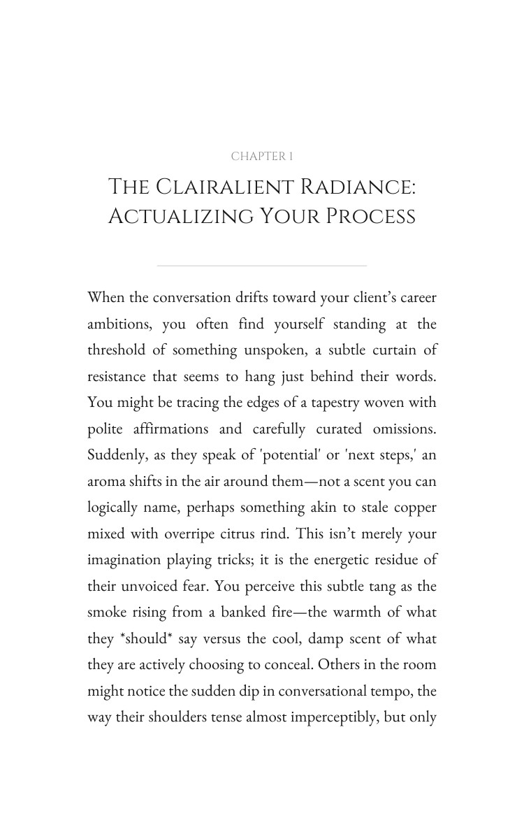 Clairalient Coaching Therapy System: Master Your Soul interior preview