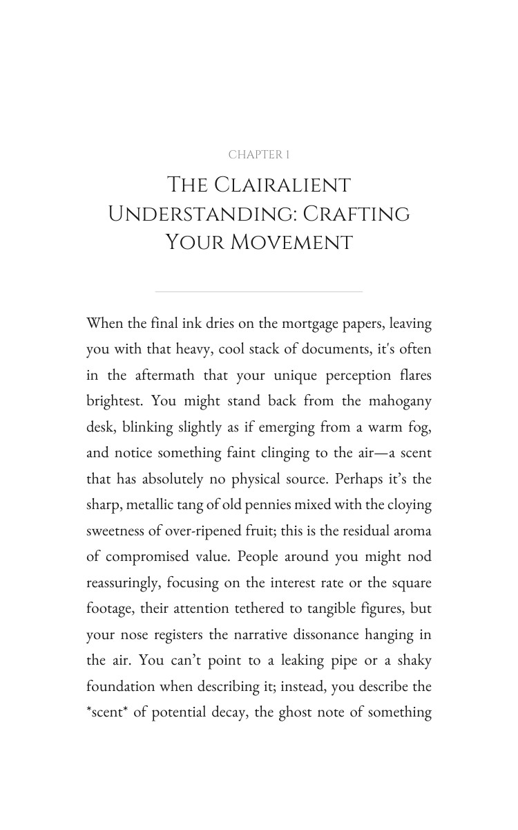 Clairalient: Your Major Purchases Journey: Calibrate Your Arc interior preview
