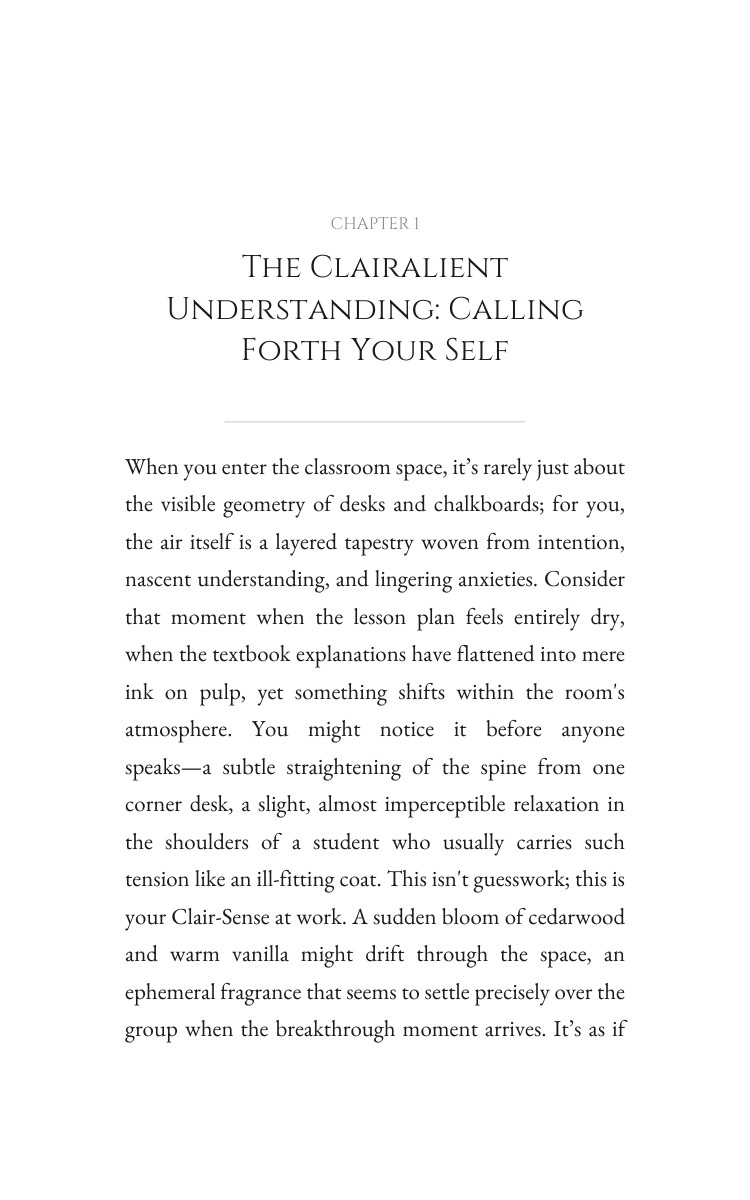 Clairalient: Your Teaching Journey: Your Shift Catalyzed interior preview