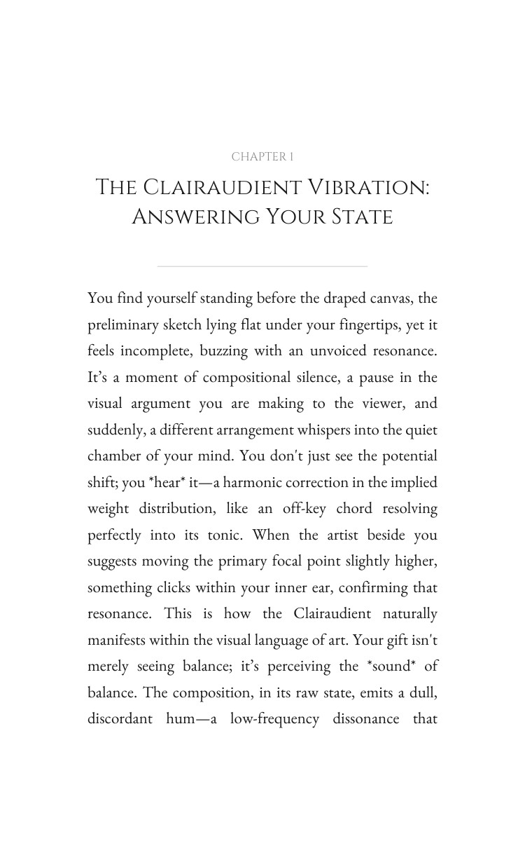 Clairaudient Artistic Cornerstone: Architect Your Path interior preview