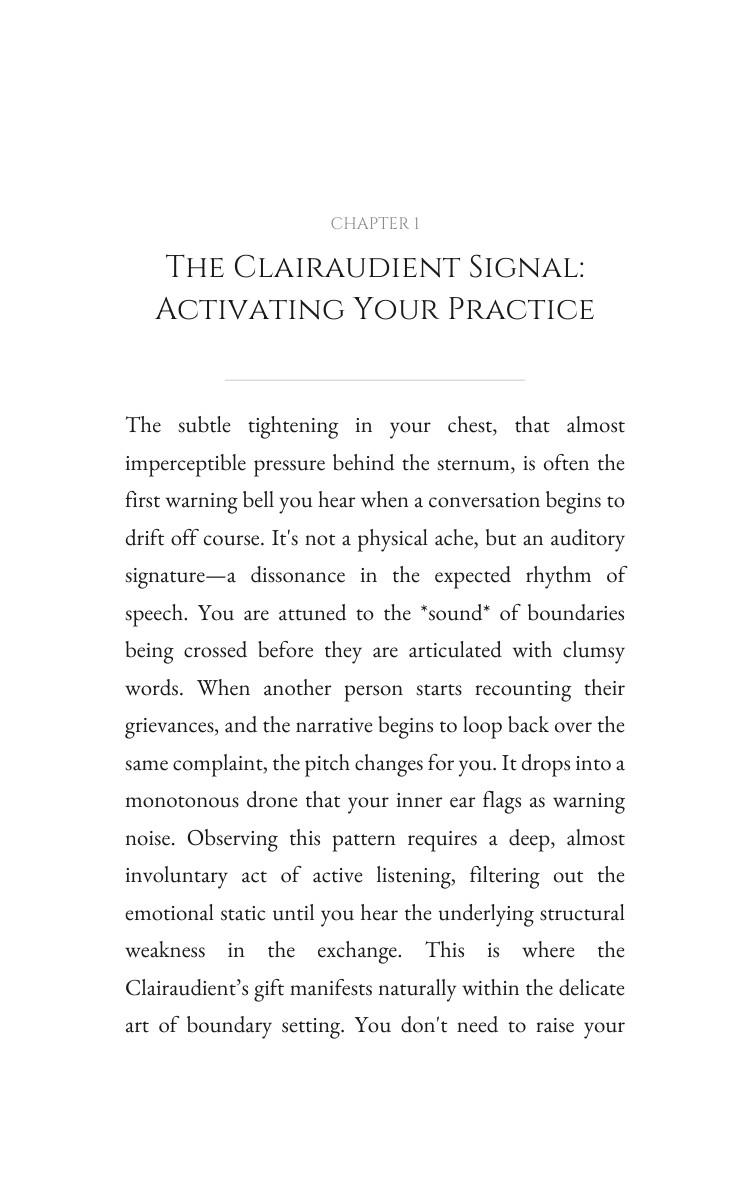 Clairaudient: Boundary Setting Unlocked: Your Search Transcended interior preview