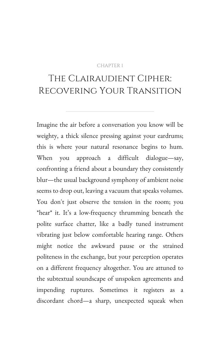 Clairaudient Chakra Intuition Handbook: Your Blueprint Crystallized interior preview